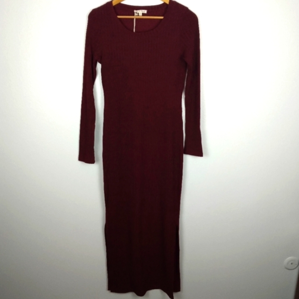 💥 Hem & Thread Long Sleeve Maxi Knit Dress